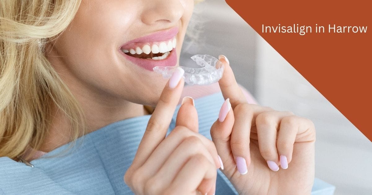 Clear Invisalign aligners for discreet teeth straightening